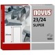 NOVUS - GRAPAS NOVUS GRUESOS 23/24 GALV.cj.1000 - 042-0644